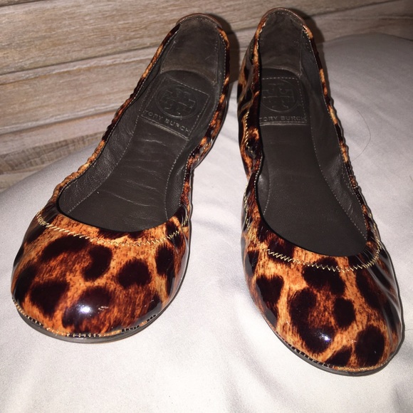 Tory burch Edie flats tortoise leopard 5.5