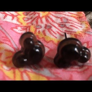 Black Mickey Mouse earrings