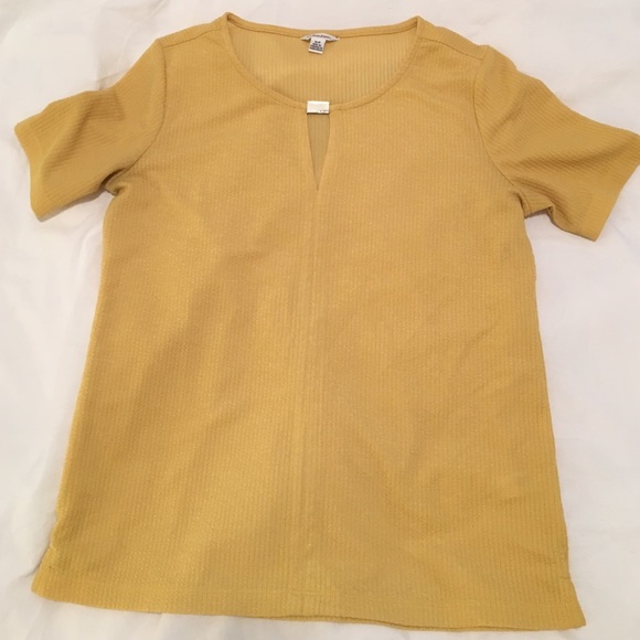 yellow Calvin Klein blouse