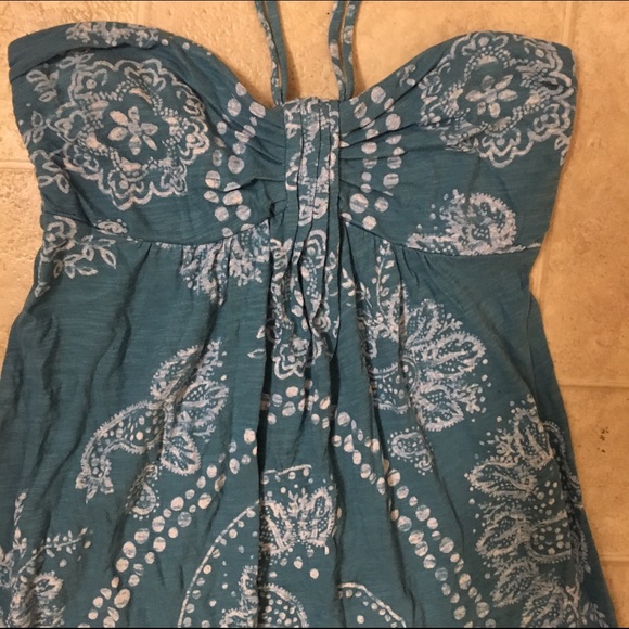 🔶2 FOR $10 | American Eagle Blue Halter Dress - Picture 2 of 3