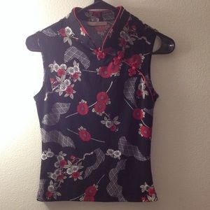 Black Chinese Style Top