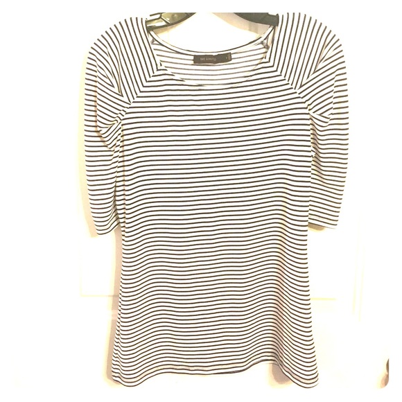 Classic stripped top, quarter length sleeves, Sm - Picture 1 of 4