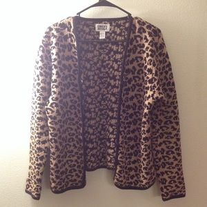 Cheetah Leopard Print Cardigan