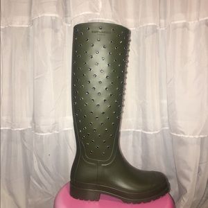 Saint Laurent festival 25 studded high boot