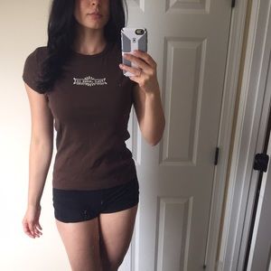 5$ Ralph Lauren brown crew neck basic shirt