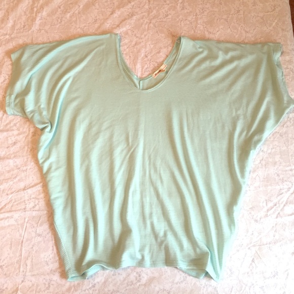 Mint colored loose fitted top
