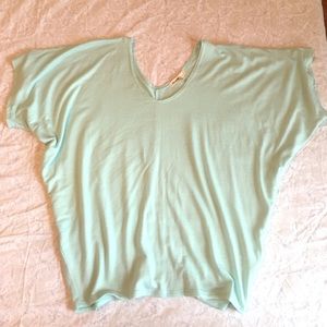 Mint colored loose fitted top