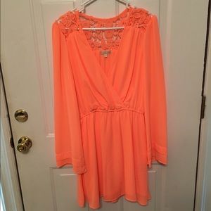 Neon Coral Dress