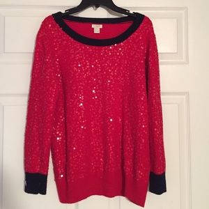 JCrew sequin sweater