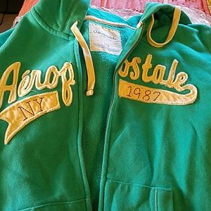 Aeropostale 87 hooded jacket with Capri sweatpants