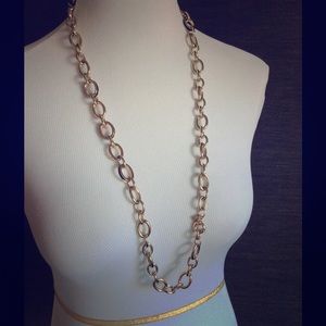 Cute gold, link chain necklace