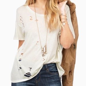TOBI distressed top