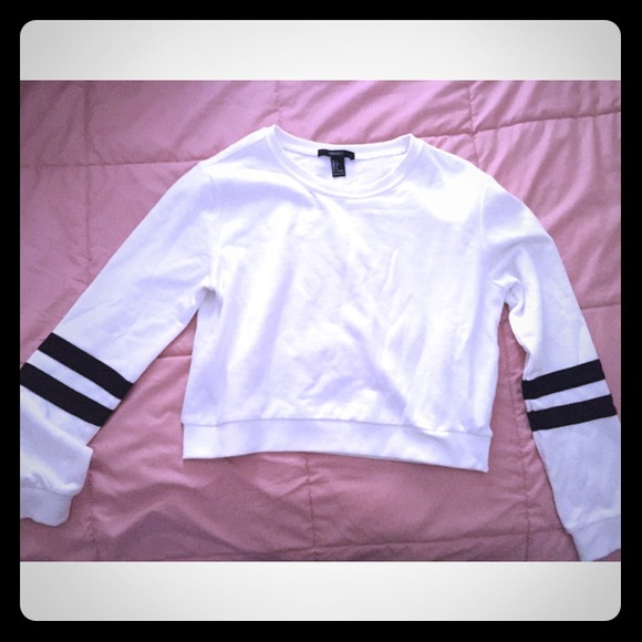 Forever 21 striped cropped sweater