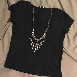 Long statement necklace