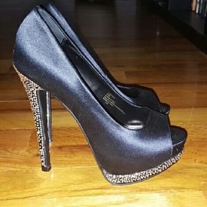 Steve Madden Platform Heels with rhinestones