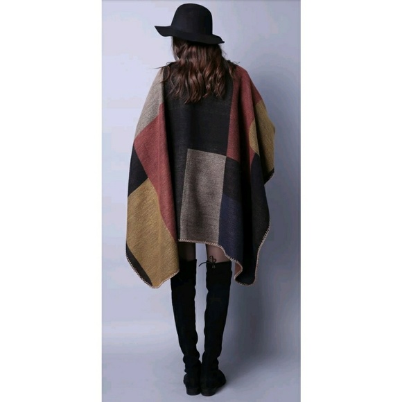 🌟Luxe Cashmere Blanket Wrap Cape Poncho - Picture 5 of 6