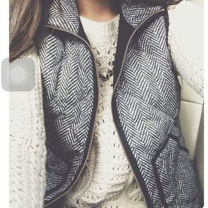 J. Crew Herringbone Vest