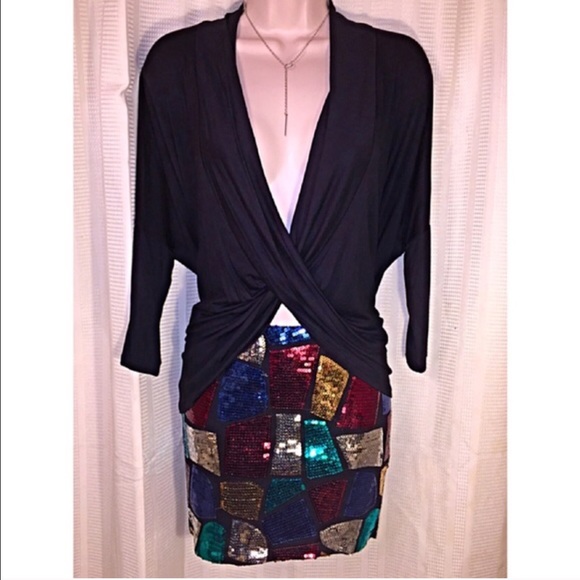 Sequin Multi Color Skirt - Picture 3 of 3