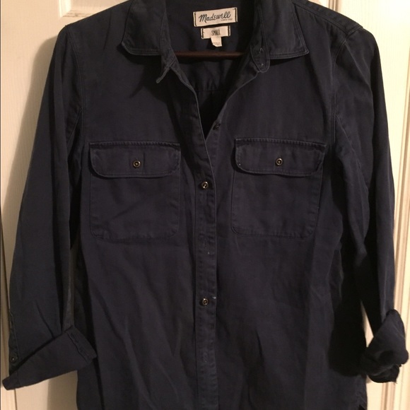 Madewell navy work shirt