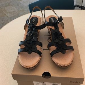 Bolo Sincere black sandals
