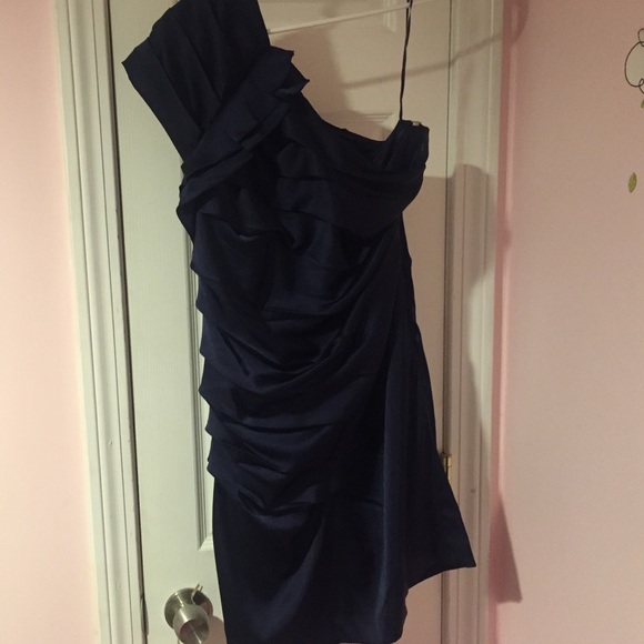 Express navy cocktail dress