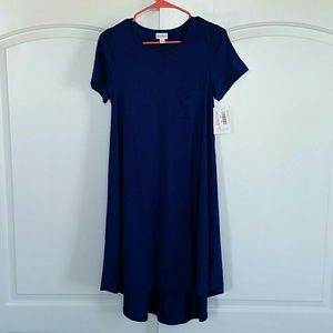 NWT Lularoe Carly Navy blue