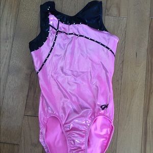 Pink & Black Leotard