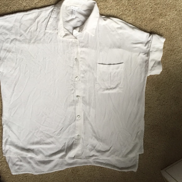 Leith Tops - Leith boxy white button down Leith Tops - Leith boxy white button down