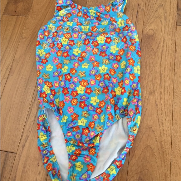 Blue Flower Leotard
