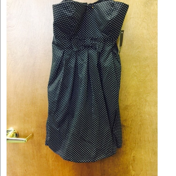 Black Polka Dot Bubble Dress. NWT!
