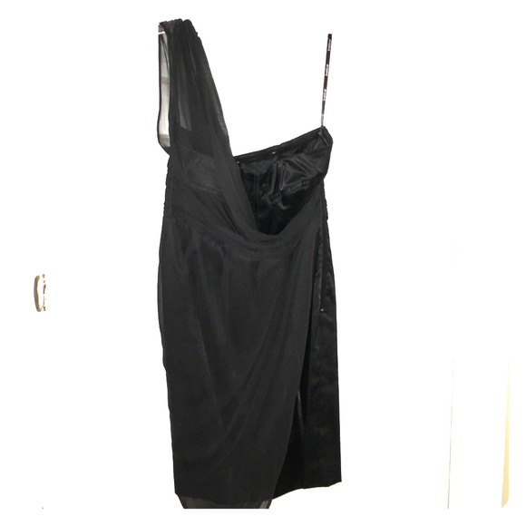 Bebe black one shoulder dress - Picture 1 of 3