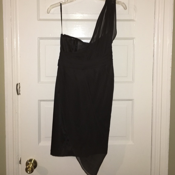 Bebe black one shoulder dress - Picture 2 of 3