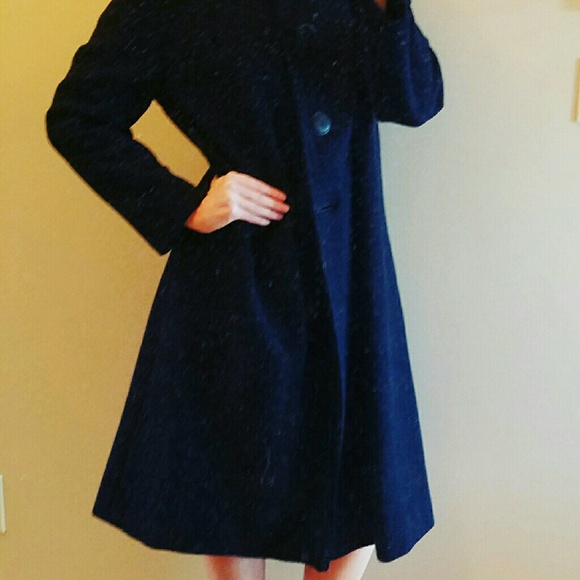 Navy Vintage 1950s Coat
