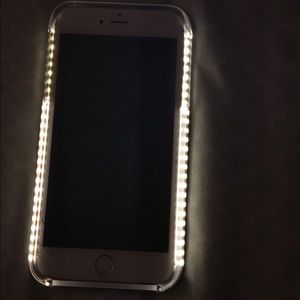 Face light up selfie case