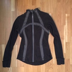 Grey Lululemon zip up, size 6!