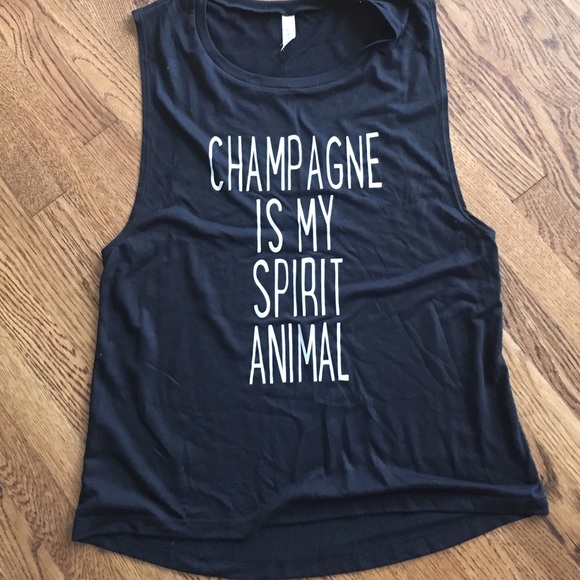 Black graphic tank