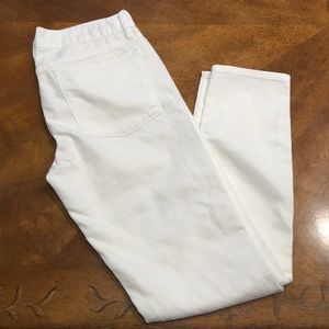 Toothpick ankle Jeans White