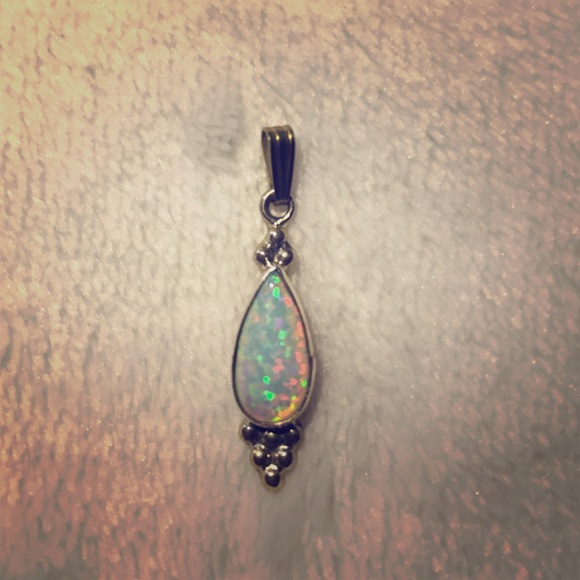 Opal Necklace Charm