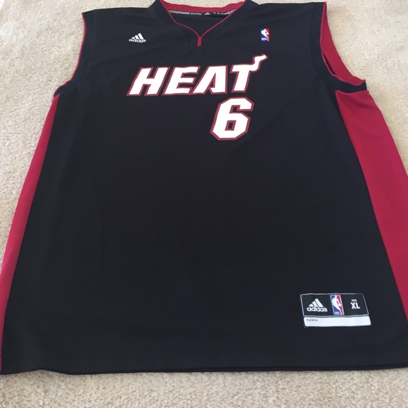 Adidas Lebron James Miami Heat Basketball Jersey
