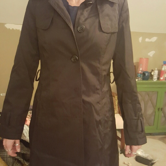 DKNY black trench coat - Picture 4 of 4
