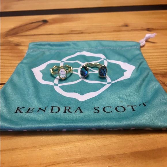 Kendra Scott Brady Rings in Abalone & Clear