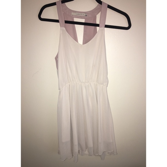 Paper Crane Chiffon Dress