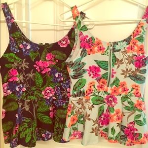 Express peplum tanks