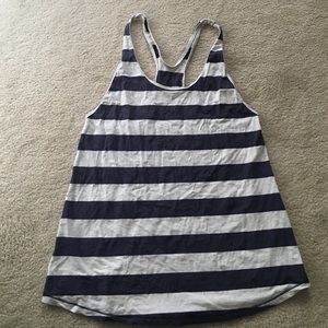 Lululemon Om Racerback Navy blue/Off White Stripes
