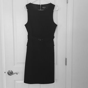Black Dress with belt & pockets