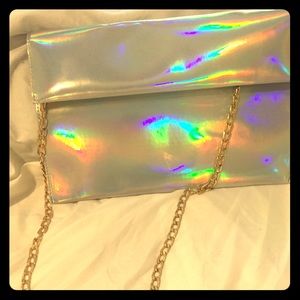 Holographic cross body bag
