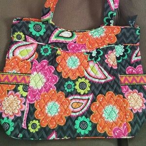 NWT Vera Bradley pleated tote in Ziggy Zinnia