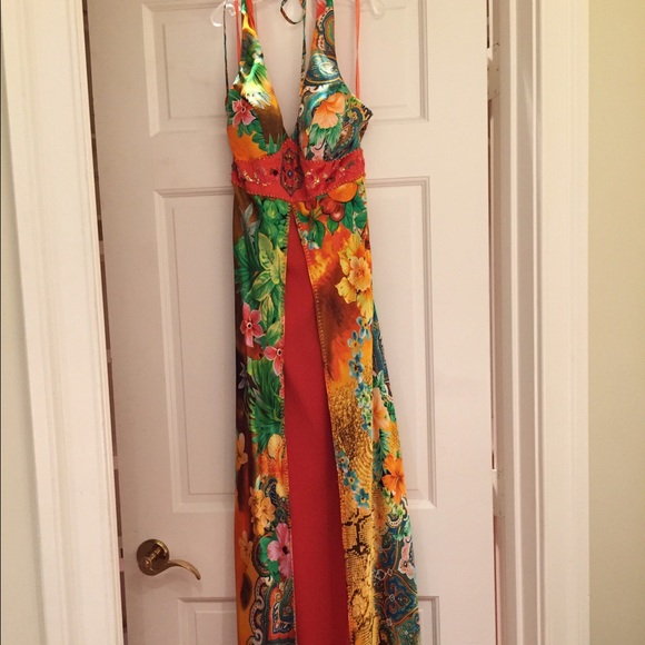 Sue Wong nocturne collection halter gown