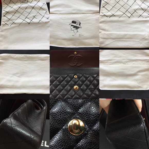!SOLD!Chanel Classic Caviar Medium Double Flap Bag - Picture 4 of 4