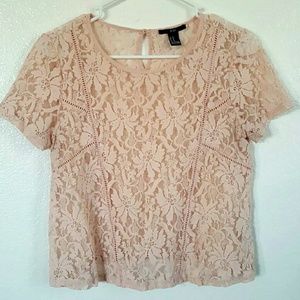 Lace crop top
